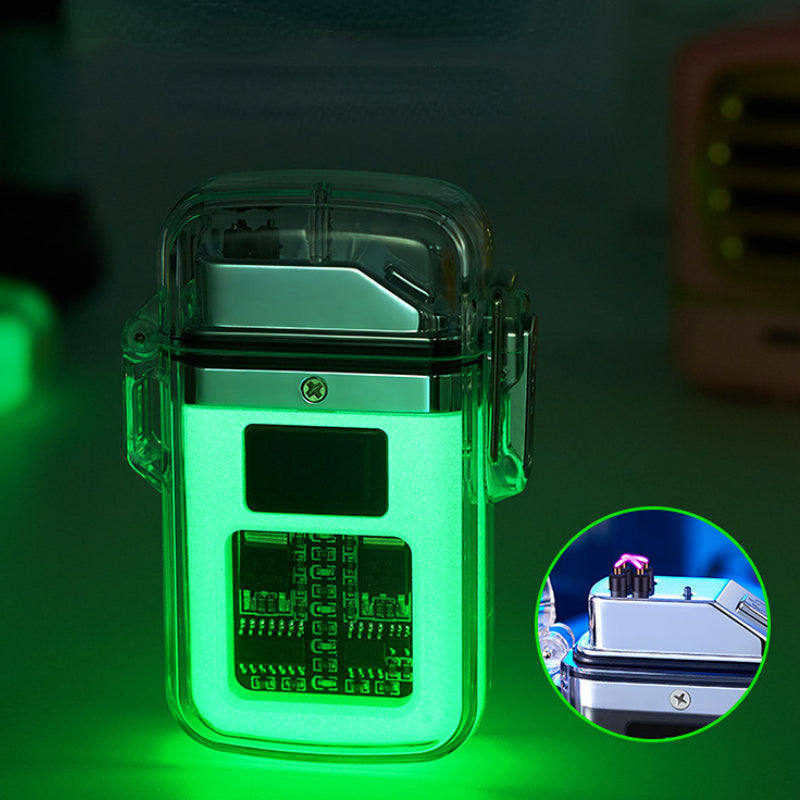 USB Rechargeable Waterproof Windproof Arc Lighter for Men and Women - Zinc Alloy Material