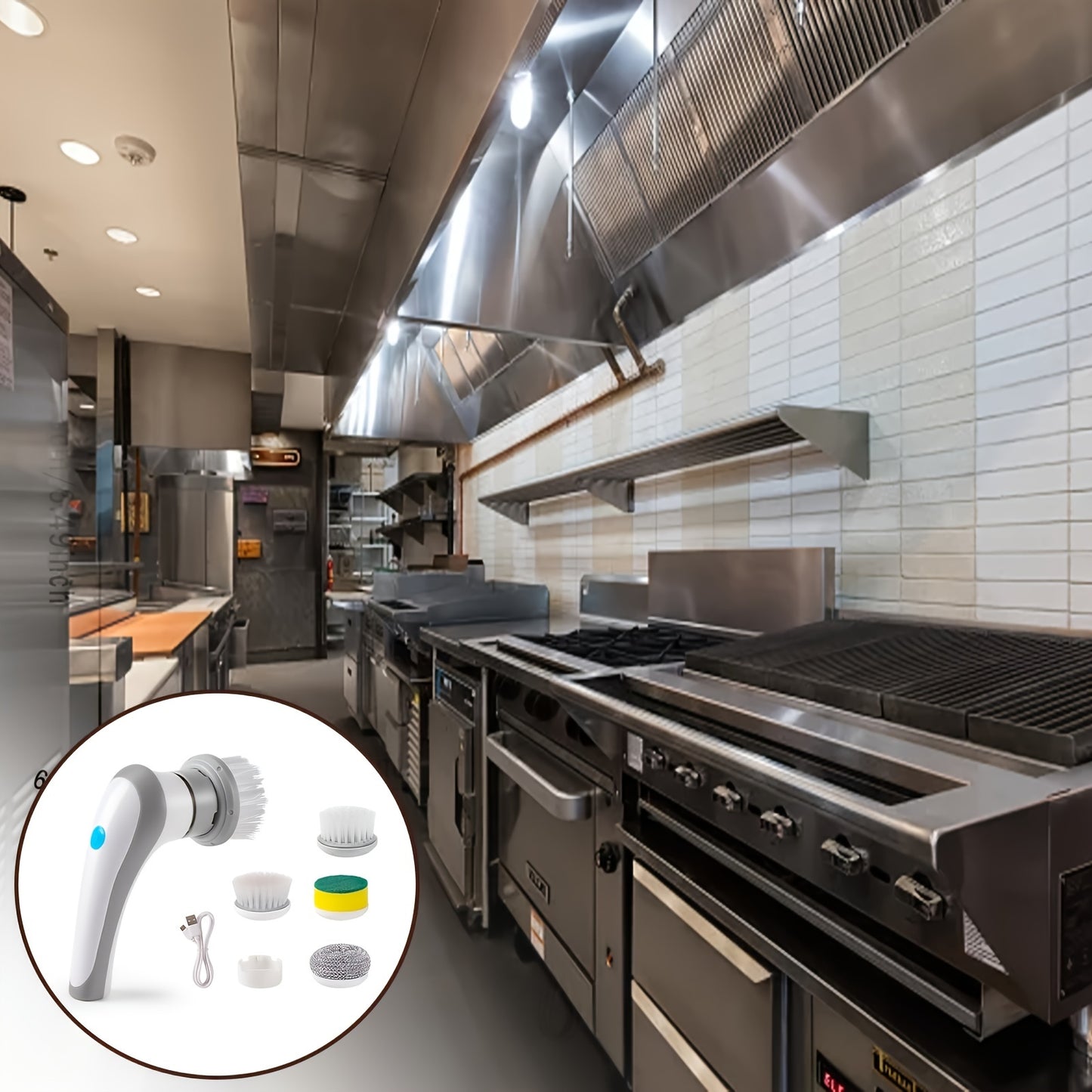 Powerful Electric Spin Scrubber with 3 Brush Heads - Effortless Cleaning for Bathroom, Kitchen, and More!