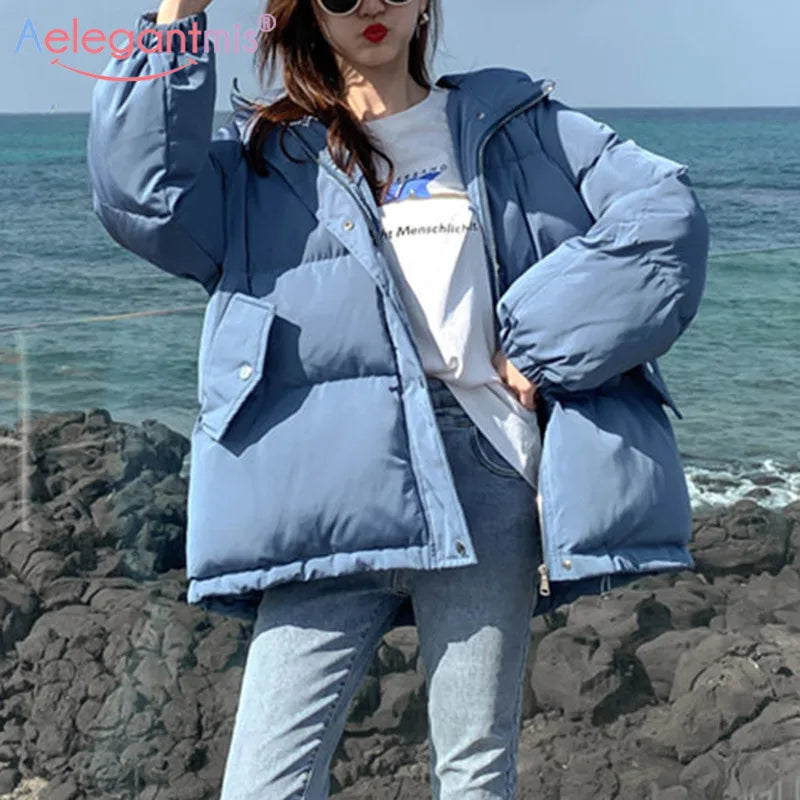 Ultra-Warm Women's Oversized Parka Coat with Hooded Outwear - Stylish Winter Bread Coat by Aelegantmis