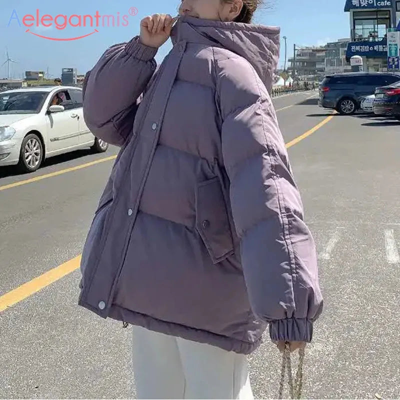 Ultra-Warm Women's Oversized Parka Coat with Hooded Outwear - Stylish Winter Bread Coat by Aelegantmis