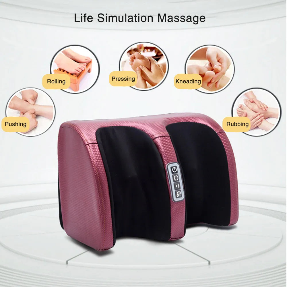 Hot Compression Shiatsu Kneading Roller Muscle Relaxation Pain Relief Foot Spa