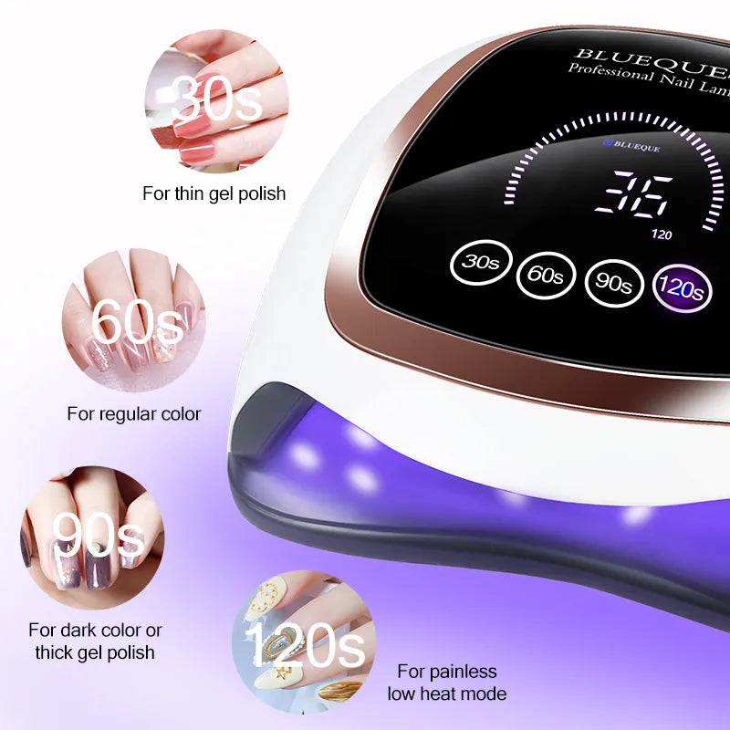 Led UV Drying Lamp With Auto Sensor Smart Nail Salon Tools