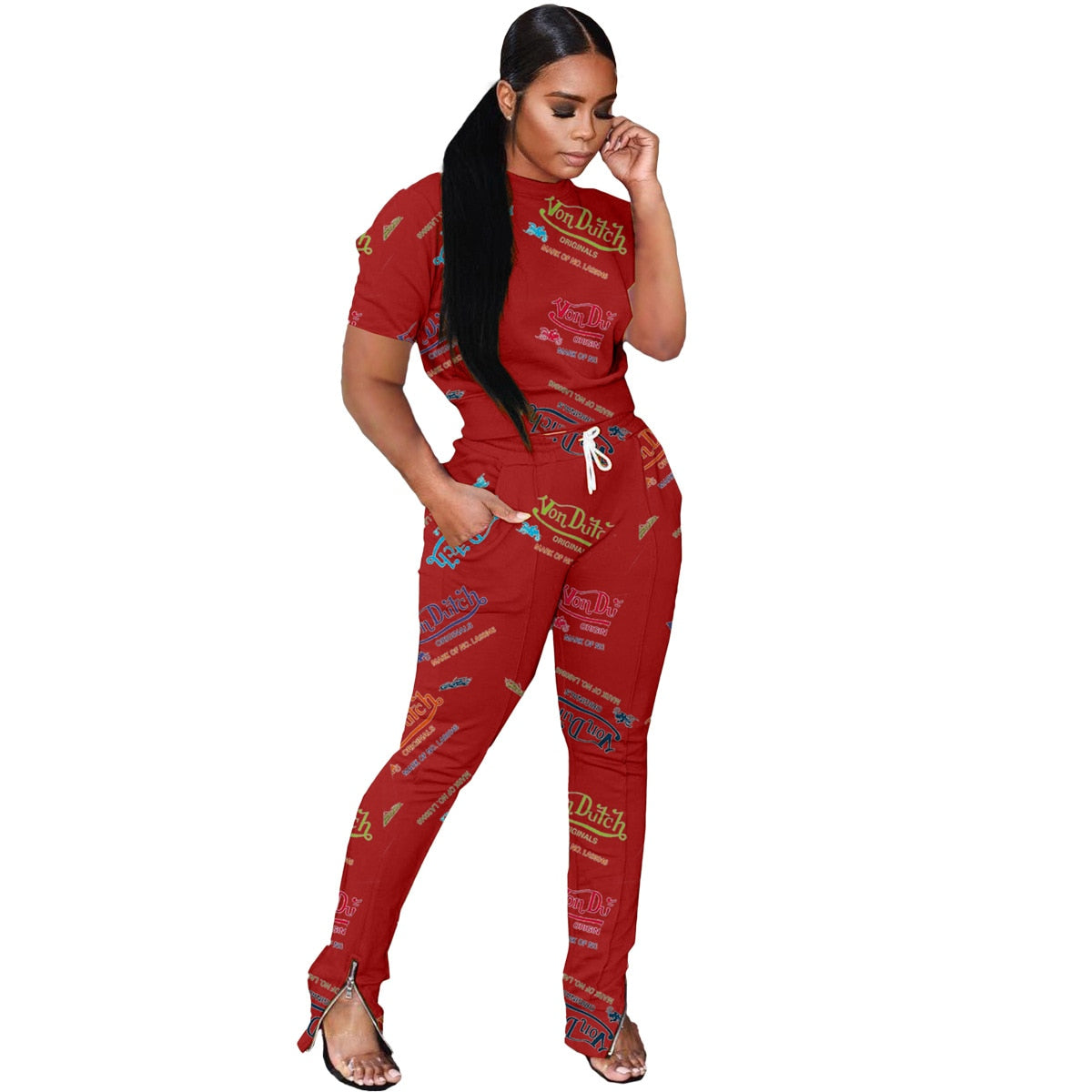 Trendy Women Tracksuit 2 Piece Set