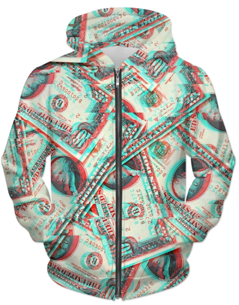 Abstract Pattren 48 UNISEX ZIP HOODIE
