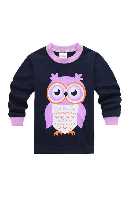 Children's Pure Cotton Long-Sleeved Trousers Loungewear Set