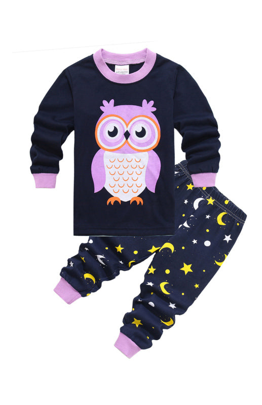 Children's Pure Cotton Long-Sleeved Trousers Loungewear Set