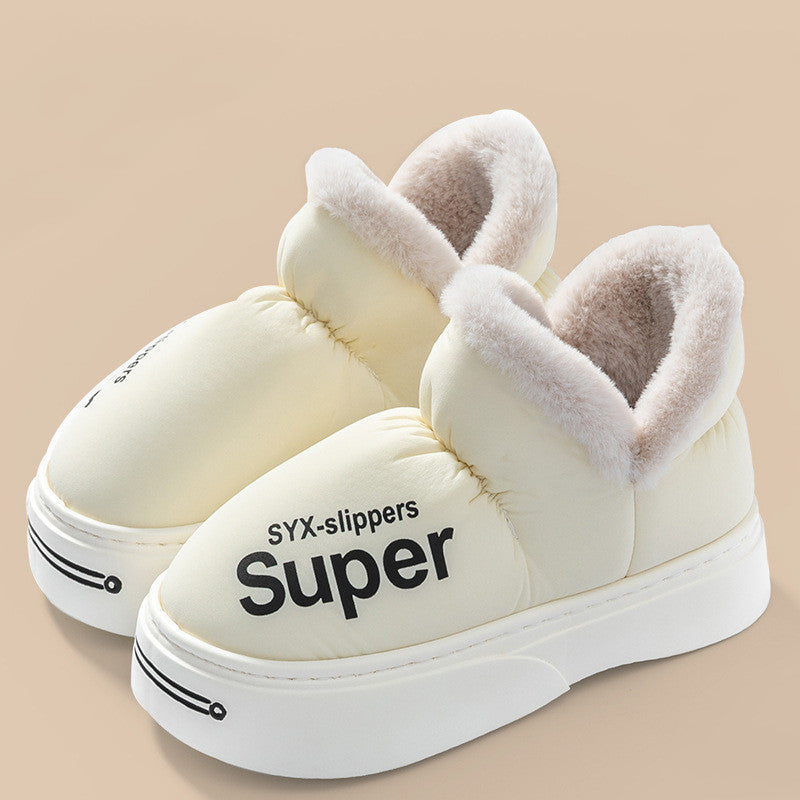 Covered Heel Down Cotton Slippers For Women
