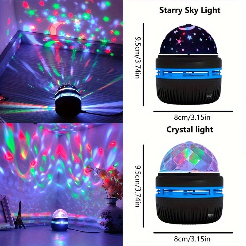 1PC USB LED Starry Sky Light Projector For Bedroom Romantic Starry Night Light