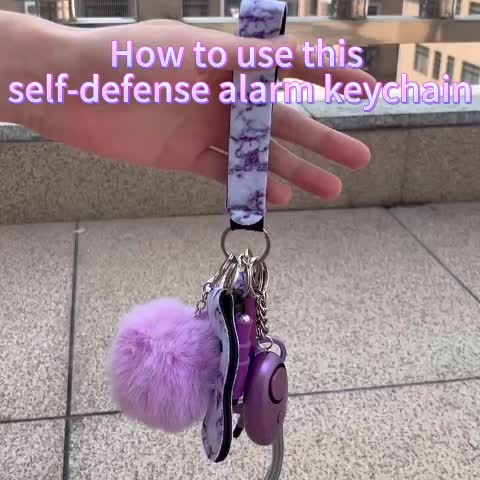 10pcs Women's Personal Alarm Keychain Set with  Bottle Opener, and Storage Bag