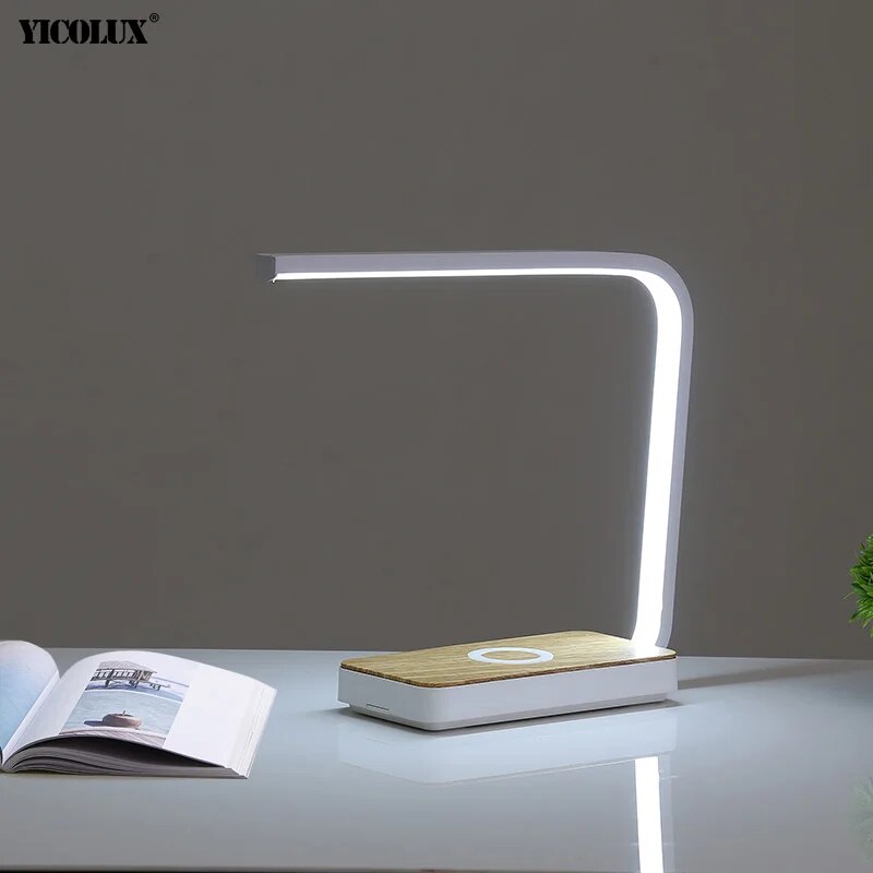 LED Modern Table Lamps For Bedroom Study Children's Room Bedside Lighting Decorative White Golden Body Dimming Lights AC 90-260V
