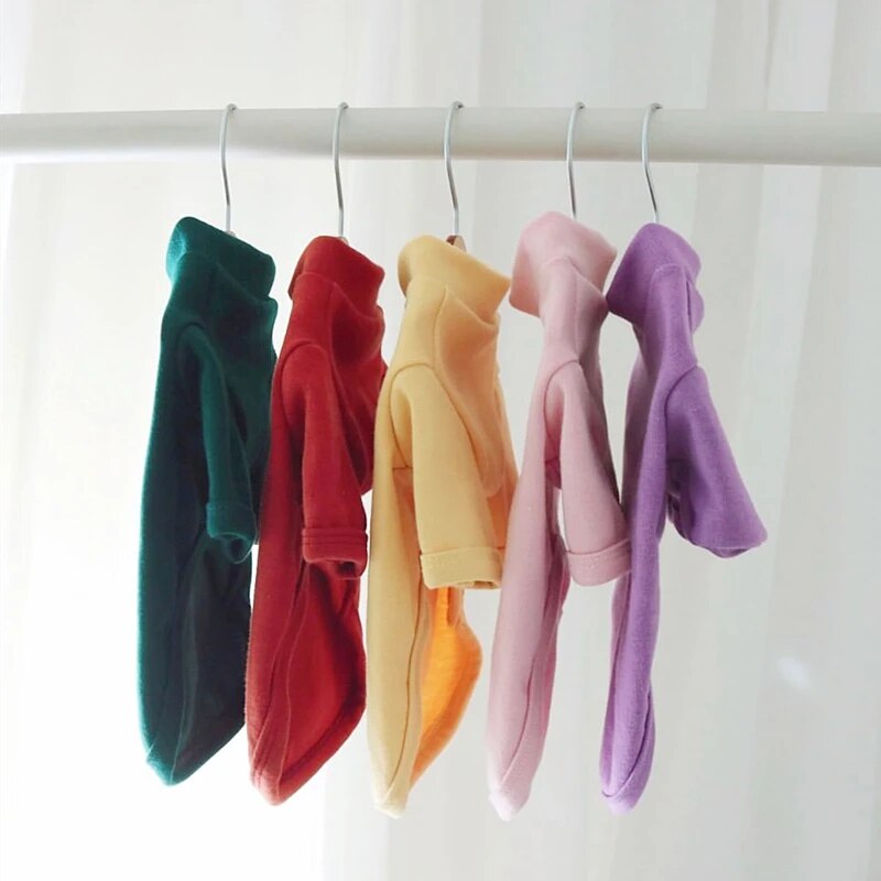 Puppy Solid Color Bottoming Shirt Autumn and Winter Pet Knitted Sweater Teddy Bear Warm Two-legged Clothes Popular Pet Supplies