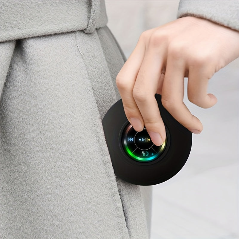 Portable Wireless Shower Speaker with Suction Cup - USB Rechargeable - 2 Hour Playtime - 5.0 Wireless - Perfect for Parties, Bathroom, Travel, Home, and Outdoors - Great Gift for Holidays!