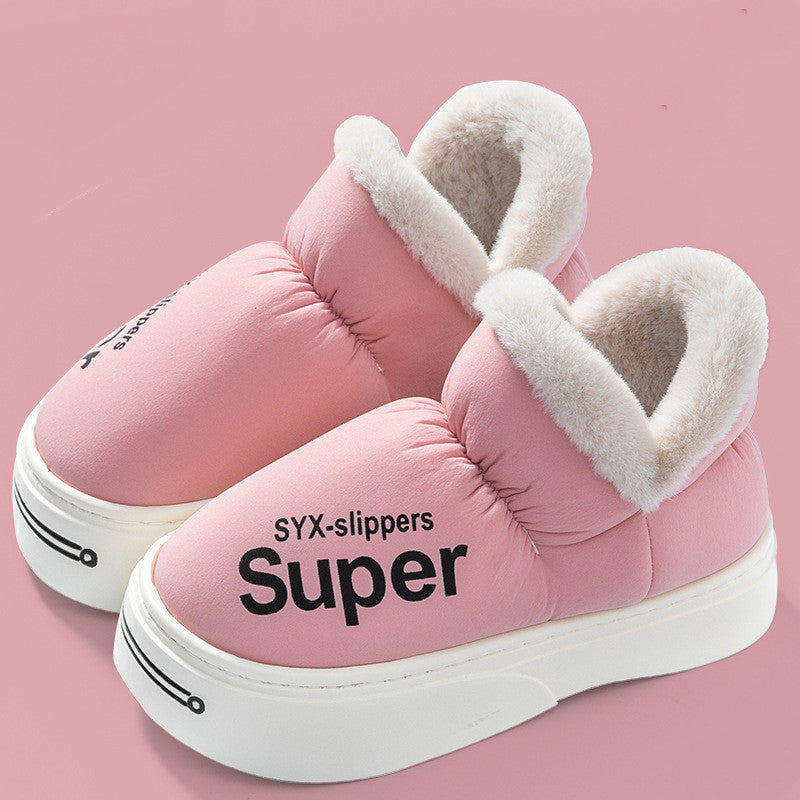 Covered Heel Down Cotton Slippers For Women