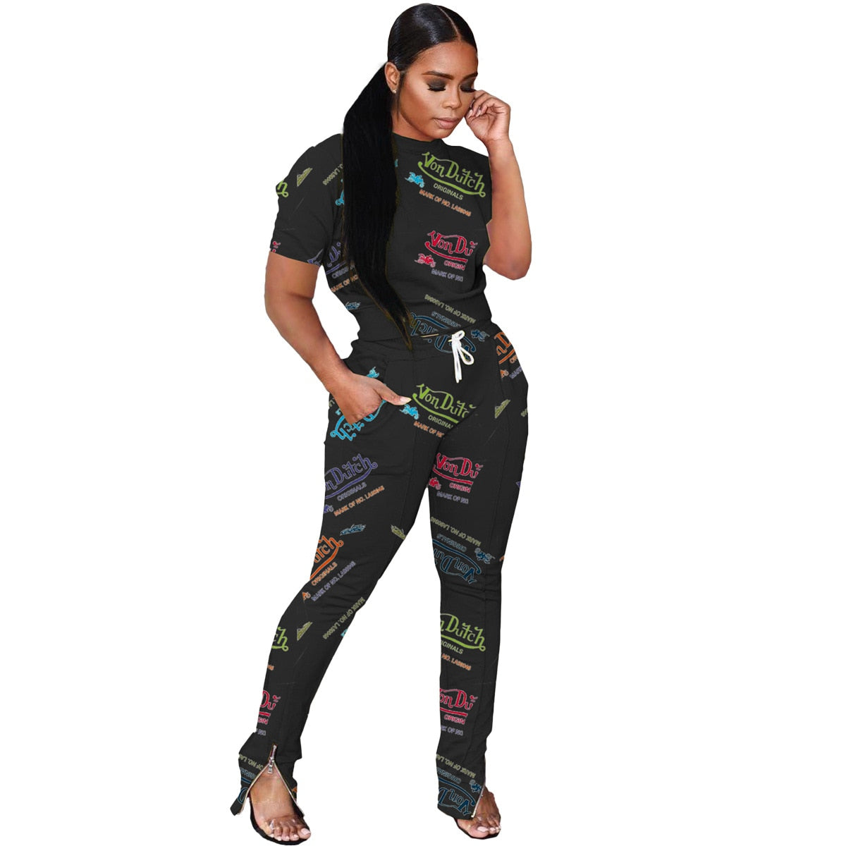 Trendy Women Tracksuit 2 Piece Set
