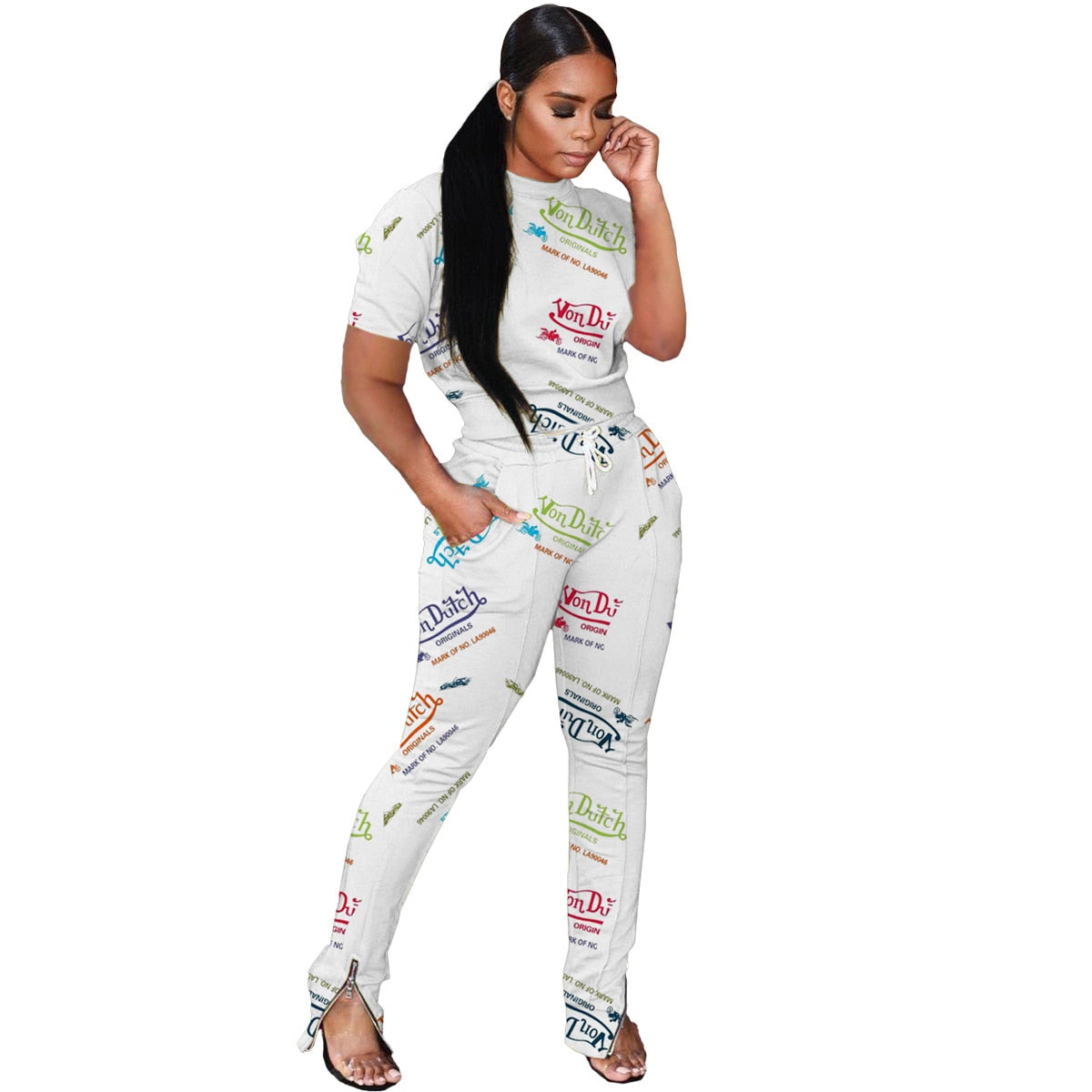 Trendy Women Tracksuit 2 Piece Set