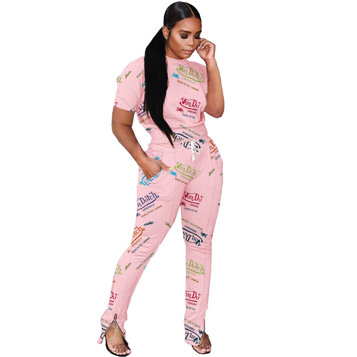 Trendy Women Tracksuit 2 Piece Set