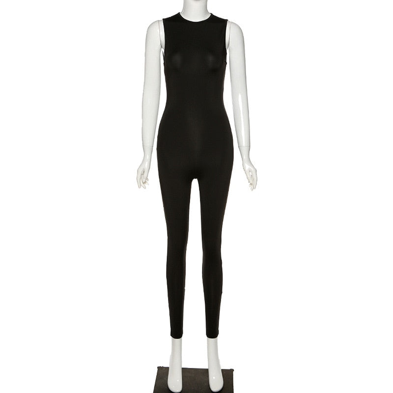 Autumn Women Sexy Winter Jumpsuit Streetwear Long Sleeve Bodycon Solid Sport Fitness Overalls For Women