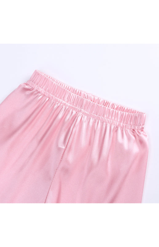 Children's Satin Long Sleeve Home Pyjama Sets
