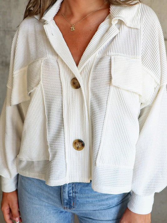 New women's short casual trench single-breasted long-sleeved jacket